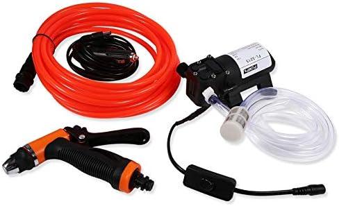 12V DC Portable High Pressure Car Washer,Electrical Portable Pressure Washer Self-Priming Pump Quick Washer Kit for Home Auto Use