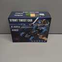 Axirata Remote Control Car Hand Controlled Gesture RC Stunt Car with Spray & Lights & Music for Kids 6-13 Year Old, 4WD 2.4GHz Off-Road 360 Rotation Toy Car Gift for Boys Girls (Black-blue)