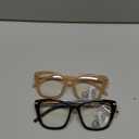 2 PCS Eye-catching Progressive Multifocus Reading Glasses Women, Trendy Cat Eye Computer Readers with Twist Temples, Anti Blue Light/Eyestrain Multifocal Glasses, 3.0x (Top is not 0)