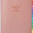 Artfan 2026 Monthly Planner - 2026 Planner, 2026 Calendar Monthly Planner 12-Month with Tabs, 8.86" x 11.4", Saffiano Leather Planners 2026, Jan. 2026 - Dec. 2026 - Pink