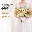Tigeen 14 Inch Wildflowers Wedding Bouquets for Bride