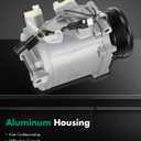 SCITOO AC Compressor for Mitsubishi Lancer 2.0L 2008-2009, Fast Cooling Air Conditioner Compressor for Mitsubishi Lancer 2.4L 2009, for Mitsubishi Outlander 2.4L 2008