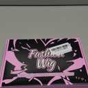 Lativ Blonde Wig With Bangs Short Wavy Curly Ombre Wig with Dark Roots Synthetic Heat Resistant Bob Wigs for Women Daily Party Use 14 Inches