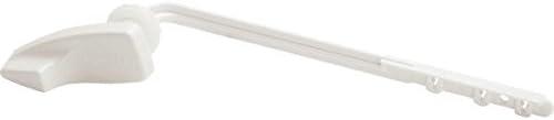 HRP Toilet Tank Lever Handle for Gerber Gravity Flush - White Plastic