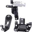 Front Right Engine Motor Mount Compatible with 2011 2012 2013 2014 Mazda 2 1.5L L4 3-Piece Set Replace OEA4428 A4429 A4430 D65239060H D65239040