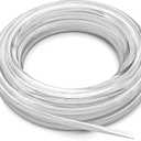 1/4'' Vinyl Sling Chair Spline Solid Awning Cord Replacement for Patio Fabric Chaise Lounge Outdoor Sling Chair Lawn Garden Pool Furniture Repair (25 Ft)