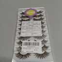 Brown Lashes Natural Look False Eyelashes Wispy Cat Eye Lashes C-Curly Dark Brown Fake Lashes 16mm Slightly Faux Mink Eyelashes Strip 10 Pairs Pack