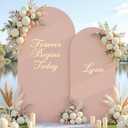Nude Arch Covers Set of 2-7.2 and 6ft Nude Arch Backdrop Cover Spandex Wedding Balloon Arch Stand Covers for Baby Shower Birthday Party Bridal Shower Photo Arch Covers Stretchy Backdrop