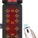 COMFIER Full Body Massage Mat with Movable Neck Pillow, 10 Vibrating Motors & 4 Heating Pads, Back Massager, Father's Day Gifts for Dad Men