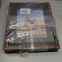 ccdcc 11x14 Picture Frame Set of 4, 11 x 14 Wood Photo Frames with Mat for 8x10, Natural Wooden Frame with Real Glass Cover for Wall and Tabletop Display,Rustic Brown