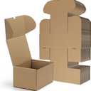 RLAVBL 7x5x4 Small Shipping Boxes Set of 50, Brown Corrugated Cardboard Box for Packing, Mailing, Business