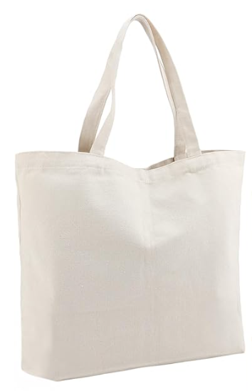 20 Pack Canvas Tote Bag 32" x 38" White 20 Pack Canvas Tote Bag 32" x 38" White