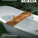 Acacia Large Bath Tray for Tub 34.6"x9" Wooden Bathtub Caddy Tray
