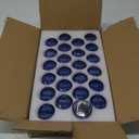 KEYWING 24 Packs Tea Lights Candle Holder, Blue Glass Votive Candle Holders Bulk for Wedding Centerpiece, Baby Shower, Birthday Party, Home Decor