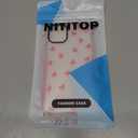 NITITOP Compatible with iPhone 11 Case Cute Clear for Women Girls Pink Love Heart Pattern Ultra Slim with Bumper Protector Soft TPU Anti-Yellow Protective Cover - Pink Heart