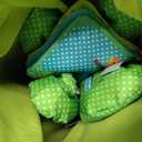 Bright Starts Pop 'N Jump Portable Baby Jumper, Foldable Indoor/Outdoor Baby Jumper with Owl Forest Sensory Activities, Ages 612 Months