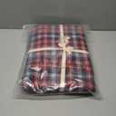 Simple&Opulence 100% Cotton Buffalo Check Plaid Printed Duvet Cover Set, 3 Pieces Bedding Set Including 1 Comforter Cover and 2 Pillow Shams, Soft and Comfortable (King,Red)