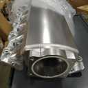 Intake Manifold for LS Cathedral Port Cylinder Heads Compatible with LS1 LS2 LS6 LSX HTRACING (Silver)
