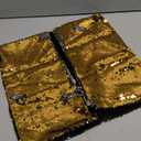 LIGICKY Magic Reversible Glitzy Sequin Throw Pillow Covers Sparkling Decorative Square Cushion Cover Pillow Cases for Home Christmas Wedding Party Decor, Set of 2 (16 x 16 Inches, Gold & Silver)