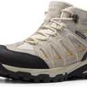 NORTIV 8 Women's Waterproof Hiking Boots Outdoor Trekking Camping Trail Hiking Boot (6, Taupe)