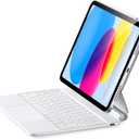 ESR iPad 11th(A16, 2025)/10th Gen Case with Keyboard, Magic Keyboard for iPad 10.9", Case with Floating Cantilever Stand, Springy Backlit Keys, Multi-Touch Trackpad, Rebound Series, White