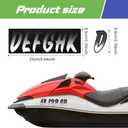 30 Pcs 5 Sets Boat Registration Numbers 0 to 9 and Name Decal Letters A to Z Waterproof Marine Boat Registration Numbers Custom Vinyl Stickers for Yachts Personal Watercraft(Black)