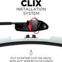 Clix Wipers Custom Colored Windshield Wiper Blades - White 24" + 20" Set of 2, Universal Fit Driver & Passenger, All-Season Automotive Replacement, Quick-Clip Install