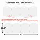 Clear Acrylic Dog Gate for Indoor Use – 4 Panel Pet Gate for Doorways, No Drilling, Foldable Dog Barrier,Foldable Doggy Cat Fence with Support Feet for Home, Stairs, and Puppy Playpen