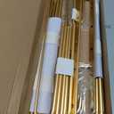 Pants Hangers Space Saving,Closet Hangers 5 Layers 2 Uses Multi Functional Pants Rack,Metal Heavy Duty Wardrobe Organizer Racks for Clothes Trousers Scarves Ties (2Pack Gold)