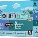 BIXBI Liberty Wet Cat Food Shreds Variety Pack Featuring Chicken/Salmon Recipe & Tuna/Chicken Recipe (2.75 Ounce Cans, Case of 12) (EXP 01/13/29)