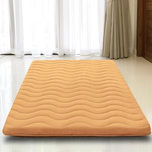 Japanese Floor Mattress, 100% High Density Comfortable Foam, 4" Thicken Foldable Mattress Tatami Mat Sleeping Pad, Ideal for Comfort and Support, Kids Floor Lounger Pillow Bed Sofa, Coffee, Twin