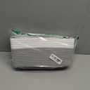 OIAHOMY Small Woven Rope Basket with Gift Bags and Ribbons, Gift basket Empty for Baby shower Birthday, Halloween, Christmas, Cute Cat Ear Handles for Shelf Living Room Bathroom, Grey & White