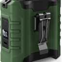 Portable Waist Fan, 2025 10000mAh Waist Fan Clip on Wearable Belt, 5 Speeds Adjustable Shirt Fans with up to 25H of Working Time, Hands-Free Hanging Neck Belt Fans for Camping, Outdoor, Jobsite-Green