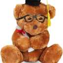 Blue Panda Teddy Bear Graduation Plush - Graduation Bear with Glasses & Cap - Plush Comfort & Commencement Gifts for Him