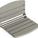 17.5" Folding Shower Seat Wall Mounted,Foldable Shower Bench,Fold Down Shower Seat,Folding Shower Seat Bench,Wall Mount Shower Seat Bench Chair (Grey)