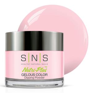 SNS Nail Dip Powder, Gelous Color Dipping Powder - Sweet 16 (Pink/Pastel, Cream), BOS12 - Long-Lasting Acrylic Nail Color & Polish Lasts 14 Days - Low-Odor & No UV Lamp Required - 1 oz
