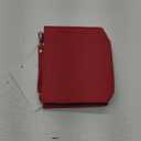MISIXILE Felt Purse Insert Bag Organizer with Zipper And Gold Buckles,Handbag Organiser Insert fits Toiletry Pouch 19 26 (Small, Red)
