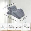 Multi Functional Pillow, Ergonomic Body Support Pillow, Using Breathable Memory Foam, Fully Supports All Postures (Grey)