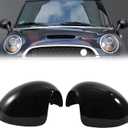 Mirror Cover for MINI Cooper R55 R56 R57 R58 R59 R60 R61 2007-2016 Manual Folding Mirrors Side Mirror Caps(Glossy Black)
