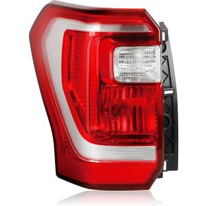 Halogen Tail Lights Assembly Compatible with 2018 2019 2020 2021 Ford Expedition XL XLT Tail Light Rear Brake Lamp With Wire Harness and Bulbs JL1Z13405G JL1Z-13405-GCP Left Driver Side