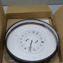 Ken & Ricky 12 Inch Wood Flush Mount Ceiling Light,Modern Led Ceiling Light Fixtures Ceiling Mount, 24W 3000K-6500K Color Dimmable for Bedroom Kitchen Bathroom Hallway 1PK