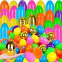 Olixmlya 200 PCS 3" Fillable Plastic Easter Eggs Mixed Colour, Premium Refillable Eggs Easter Hunt Treats - Easter Basket Stuffers & Egg Hunt Surprise Gift for Kids