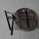 Small Metal Bird Bath for Outdoors, 10" Dia Bowl with Stake Birdbaths Garden Yard Lawn Decor 0.4 Gallon