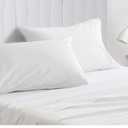 Oversized Superhuge Pillow Case - Cover - 100% Egyptian Cotton, 600 Thread Count Sateen, White