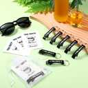 LemonRoad 30 Set Inspirational You Rock Gifts Bottle Opener Keychain with Thank You Card Organza Bag Aluminum Drink Opener Bulk Appreciation Gift for Employee Coworker Wedding Party Favor(Black)