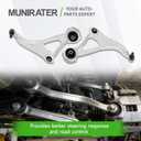 munirater 1 Pair Front Lower Control Arms with Ball Joints Replacement for Altima 2015-2018 Replacement for Maxima 2016-2023