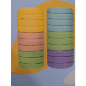Pack of 2, 100Pcs Soft Cotton Seamless Hair Bands, Large Ponytail Holders for Thick and Thin Hair, Elastic Hair Accessories for Women, Men, and Girls