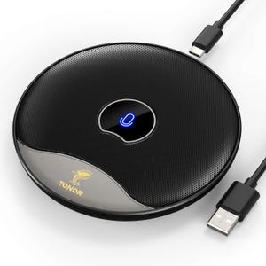 TONOR USB Conference Microphone, 360 Omnidirectional PC Computer Condenser Mic with Mute Button for Online Meeting/Class, Zoom Call, Skype Chatting, Plug & Play (TM20)
