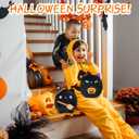 Halloween Cat Stuffed Animal Toy Mysterious Witch with Broom Stuffed Plush Home Decor Halloween Party Gifts for Kids Girls and BoysWitch Broom Cat 10 Inch