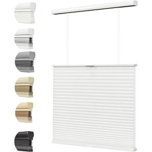 Top Down Bottom Up Cellular Cordless Shades, Accordion Light Filtering Blinds for Windows, Honeycomb Window Blinds, Window Shades for Home, Room Darkening Blinds White 40 Wide